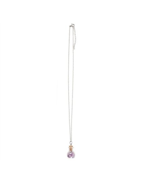 Calming Amethyst Crystal Chip Potion Bottle Necklace CW_90724 - pic 137763 | FastDaddyshop
