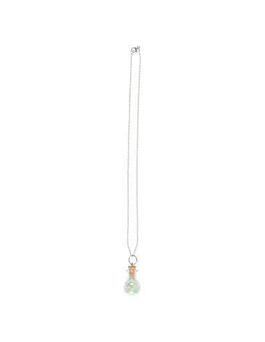 Luck Green Aventurine Crystal Chip Potion Bottle Necklace CW_90924