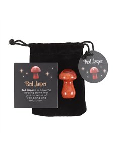 Magical Red Jasper Crystal Mushroom  DF_80223