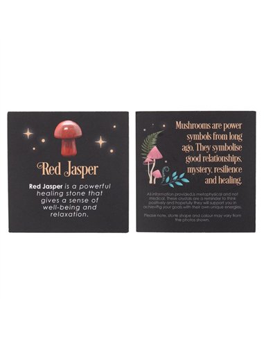 Magical Red Jasper Crystal Mushroom  DF_80223