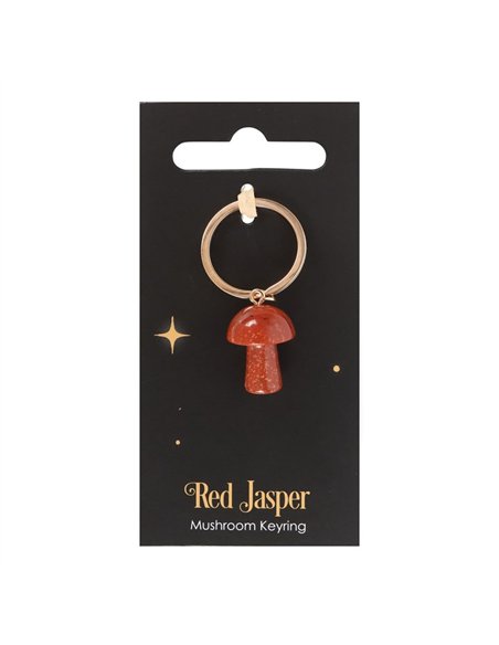 Red Jasper Crystal Mushroom Keyring DF_88524 - pic 137819 | FastDaddyshop