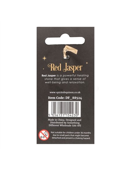 Red Jasper Crystal Mushroom Keyring DF_88524 - pic 137820 | FastDaddyshop