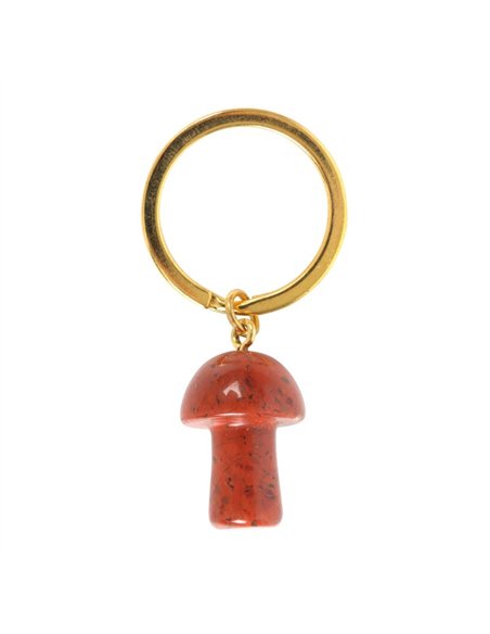 Red Jasper Crystal Mushroom Keyring DF_88524 - pic 137821 | FastDaddyshop