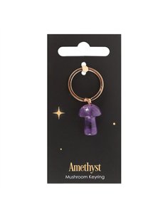 Amethyst Crystal Mushroom Keyring DF_88624