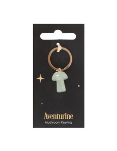 Aventurine Crystal Mushroom Keyring DF_88824