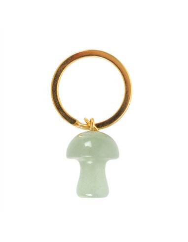 Aventurine Crystal Mushroom Keyring DF_88824