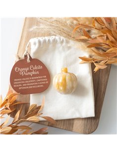 Pumpkin Shaped Orange Calcite Crystal DY_78325 2