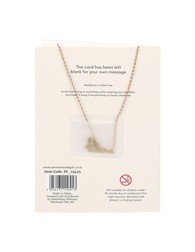 Orange Aura Crystal Mushroom Necklace Greeting Card FF_15425