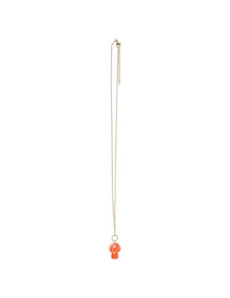 Orange Aura Crystal Mushroom Necklace Greeting Card FF_15425 - pic 137840 | FastDaddyshop
