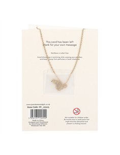 Blue Aura Crystal Mushroom Necklace Greeting Card FF_15525 2