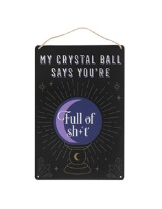 My Crystal Ball Says... Metal Sign FT_51830
