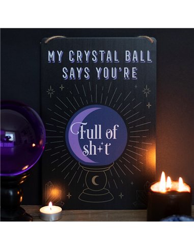 My Crystal Ball Says... Metal Sign FT_51830