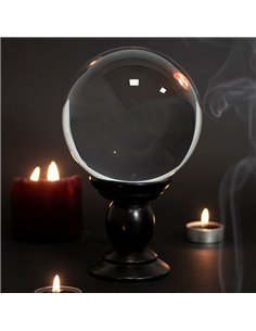 Large Clear Crystal Ball on Stand FT_52230 2