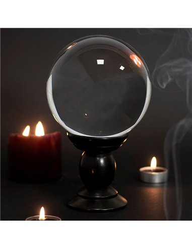Large Clear Crystal Ball on Stand FT_52230