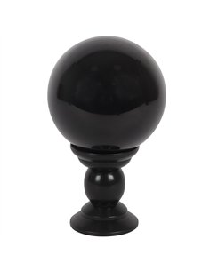 Large Black Crystal Ball on Stand FT_54630
