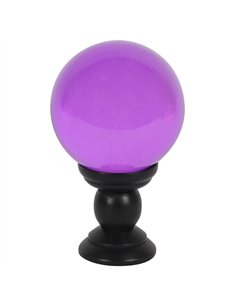Large Purple Crystal Ball on Stand FT_54730