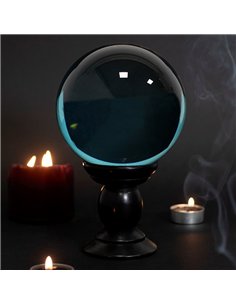 Large Teal Crystal Ball on Stand FT_54830 2