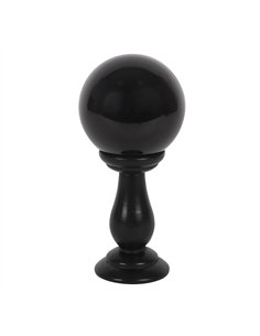 Small Black Crystal Ball on Stand FT_55030