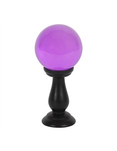 Small Purple Crystal Ball on Stand FT_55130