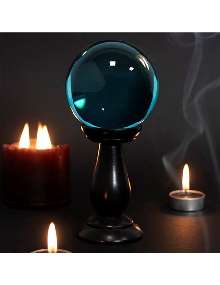 Small Teal Crystal Ball on Stand FT_55230 - pic 137882 | FastDaddyshop