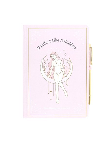 Goddess Energy A5 Manifestation Journal and Rose Quartz Crystal Pen GD_68425 - pic 137893 | FastDaddyshop