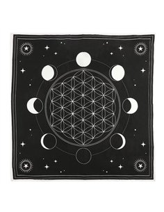 Moon Phase Crystal Grid Altar Cloth GW_77638
