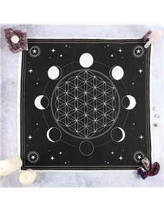 Moon Phase Crystal Grid Altar Cloth GW_77638 2