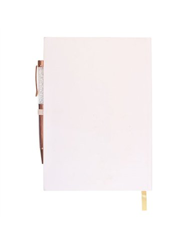 Luna Moth Daily Reflection Journal and Clear Quartz Crystal Pen LL_21625