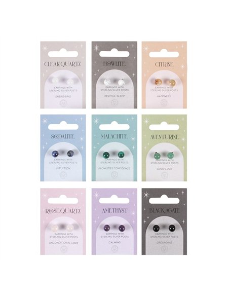 Set of 9 Semi Precious Crystal Earrings MG_52123 - pic 137928 | FastDaddyshop