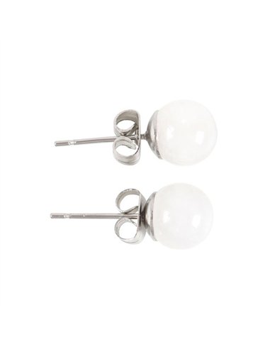 Clear Quartz Semi Precious Crystal Earrings MG_87123