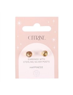 Citrine Semi Precious Crystal Earrings MG_87323