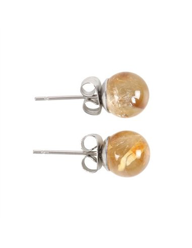 Citrine Semi Precious Crystal Earrings MG_87323
