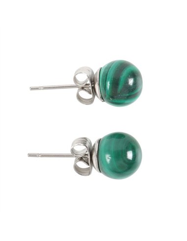 Malachite Semi Precious Crystal Earrings MG_87523