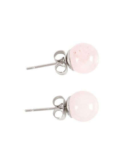 Rose Quartz Semi Precious Crystal Earrings MG_87723 - pic 137958 | FastDaddyshop