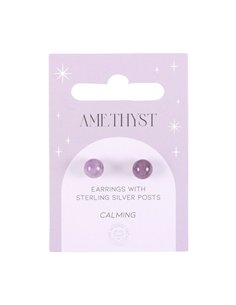 Amethyst Semi Precious Crystal Earrings MG_87823