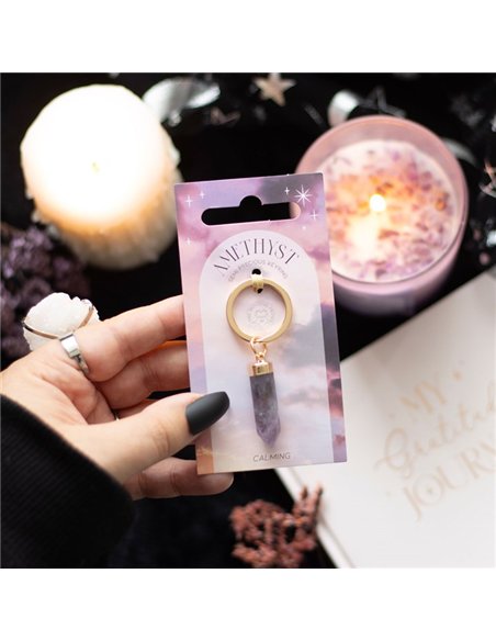 Amethyst Semi Precious Crystal Keyring MG_88023 - pic 137974 | FastDaddyshop