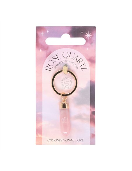 Rose Quartz Semi Precious Crystal Keyring MG_88223 - pic 137976 | FastDaddyshop