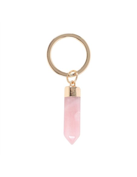 Rose Quartz Semi Precious Crystal Keyring MG_88223 - pic 137978 | FastDaddyshop