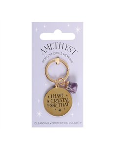I Have a Crystal for That Amethyst Crystal Keyring MG_92823