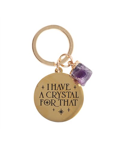 I Have a Crystal for That Amethyst Crystal Keyring MG_92823