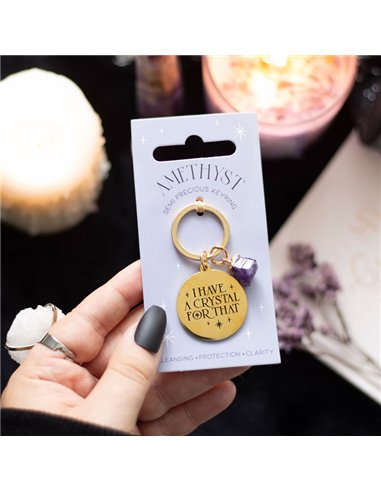 I Have a Crystal for That Amethyst Crystal Keyring MG_92823