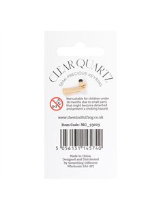 Leave a Little Sparkle Clear Quartz Crystal Keyring MG_93023 2