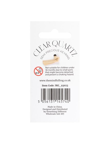 Leave a Little Sparkle Clear Quartz Crystal Keyring MG_93023 - pic 137992 | FastDaddyshop
