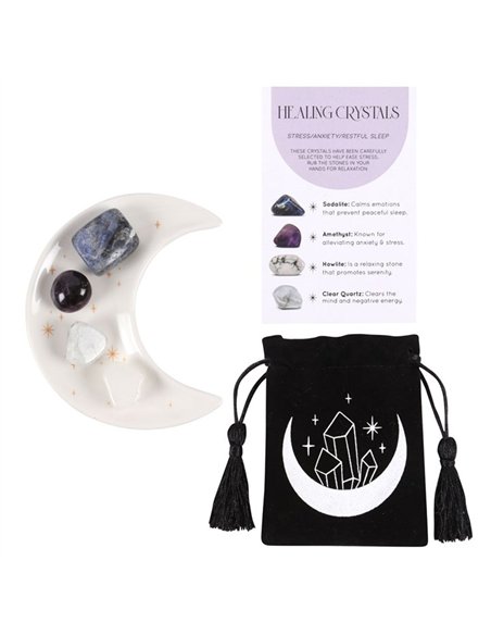 Stress Healing Crystal Set with Moon Trinket Dish MG_95422 - pic 138014 | FastDaddyshop