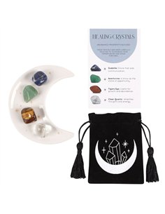 Success Healing Crystal Set with Moon Trinket Dish MG_95622