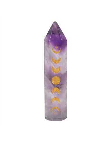 5cm Amethyst Moon Phase Crystal Point MG_95822