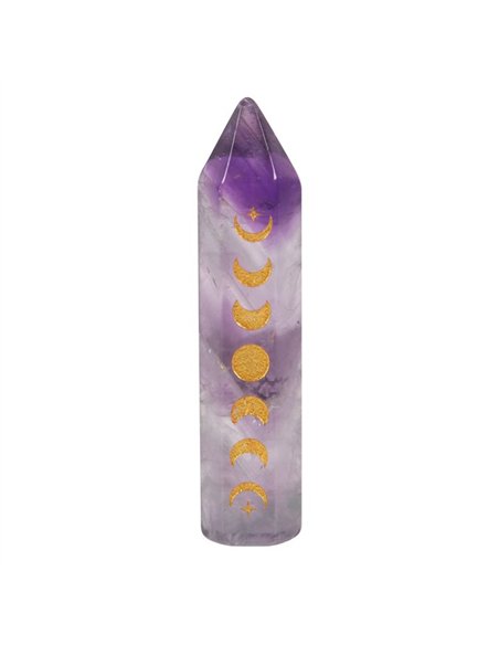 5cm Amethyst Moon Phase Crystal Point MG_95822 - pic 138038 | FastDaddyshop