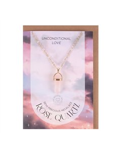 Rose Quartz Crystal Necklace Card MG_96122