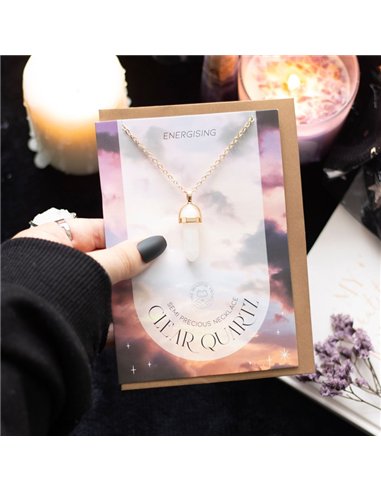 Clear Quartz Crystal Necklace Card MG_96422