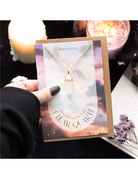 Clear Quartz Crystal Necklace Card MG_96422 - pic 138063 | FastDaddyshop